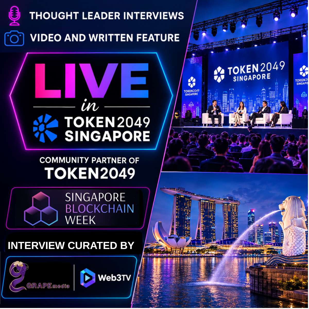 Web3TV Interview Feature With Singapore Blockchain Week - Day 1